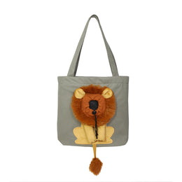 Cute Cartoon Shaped Pet Canvas Shoulder Carrying Bag for Small Dogs and Cats