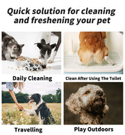 TUXTOOX Alcohol & Fragrance Free Pet Hygienic Wipes, Hypoallergenic Thick Soft Cleaning Wipes for Dogs & Cats, Multi-Purpose Daily Grooming Wipes 80 Count (14×18cm)