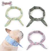 TUXTOOX Reusable Pet Cooling Gel Collar, Adjustable Summer Cooling Bandana Neck Wrap for Dogs & Cats, Long Lasting Ice Gel Cooling Scarf Heat Relief for Outdoor Walking Travel