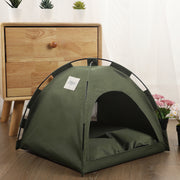 Cat Dog Bed Indoor/Outdoor Pet Tent Bed â€?Waterproof Portable Cat & Dog Tent for Cats & Small Dogs Breathable Waterproof Tent with Removable Cushion