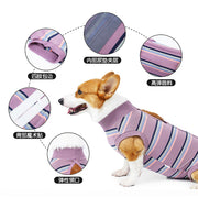TUXTOOX Dog Recovery Suit, Breathable Anti-Licking Post-Surgery Onesie, Soft Stretch Wound Protective Clothing, Comfortable Cone Alternative with Open Back Design, Washable Recovery Wear for Small Medium Large Dogs