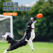TUXTOOX Squeaky Dog Rugby Ball Chew Toy, Thickened Double-Layer Durable Rubber Football Toy, Interactive Dental Cleaning Teething Fetch Toy, Bite Resistant Anxiety Relief Play Toy for Small Medium Large Dogs