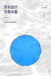 TUXTOOX Soft Rubber Dog Flying Disc, Floating Waterproof Frisbee Toy, Stable Flight Interactive Fetch Training Toy, Durable Safe Teeth-Friendly Outdoor Water Play Toy for Small Medium Large Dogs
