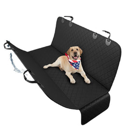 TUXTOOX Waterproof Dog Car Seat Cover for Back Seat, Anti-Scratch Pet Hammock with Side Flaps, Non-Slip Leakproof Protector with Safety Belt Opening, Universal Washable Car Interior Cover for Cars SUVs Trucks
