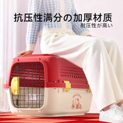 TUXTOOX Hard-Sided Pet Carrier for Cats & Small Dogs Portable Hard Shell Kennel for Car Travel, Vet Visits & Indoor Isolation
