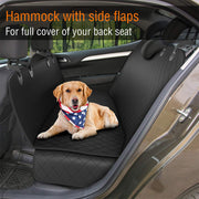 TUXTOOX Waterproof Dog Car Seat Cover for Back Seat, Anti-Scratch Pet Hammock with Side Flaps, Non-Slip Leakproof Protector with Safety Belt Opening, Universal Washable Car Interior Cover for Cars SUVs Trucks
