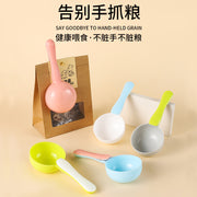 TUXTOOX 1 Cup Pet Food Scoop with Bag Sealing Clip, Food-Grade Reusable Measuring Spoon, Multi-Purpose Accurate Feeding Cup for Dog Cat Dry Food, Wet Food & Liquid Feeding