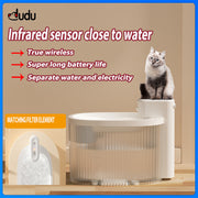 Cat Automatic Water Fountain Pet Silent Water and Electricity Separation Built in 2.5L Drinking Fountain Water Bowl