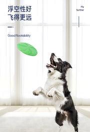 TUXTOOX Soft Rubber Dog Flying Disc, Floating Waterproof Frisbee Toy, Stable Flight Interactive Fetch Training Toy, Durable Safe Teeth-Friendly Outdoor Water Play Toy for Small Medium Large Dogs