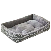 TUXTOOX Cozy Raised Edge Pet Bed, Soft Plush Bolster Sofa Bed for Cats & Small Medium Dogs, High Resilience Shape Retention Bed, Breathable & Moisture-Proof Non-Slip Bottom, Lightweight Portable Sleeping Cushion