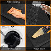 TUXTOOX Waterproof Dog Car Seat Cover for Back Seat, Anti-Scratch Pet Hammock with Side Flaps, Non-Slip Leakproof Protector with Safety Belt Opening, Universal Washable Car Interior Cover for Cars SUVs Trucks