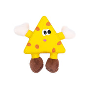 TUXTOOX Soft Latex Plush Squeaky Dog Toy, Cute Dessert Interactive Chew Toy, Bite Resistant Teeth Cleaning & Stress Relief Pet Toy, Lightweight Portable Play Toy for Small & Medium Dogs - Cheese/Toast/Donut