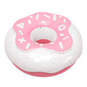 TUXTOOX Donut Shaped Squeaky Dog Chew Toy, Durable Bite-Resistant TPR Interactive Toy, Teeth Cleaning Teething Fetch Play Toy, Anxiety Relief Pet Toy for Small Medium Large Dogs