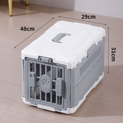 Foldable Portable Large Size Dog Cat Cage Pet Box Checked In Box Traveling Outbound Car Box Portable Case Pet Supplies