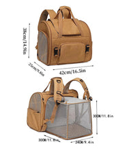 TUXTOOX Expandable Breathable Pet Backpack | Airline Friendly Travel Carrier for Cats & Small Dogs Within 8KG