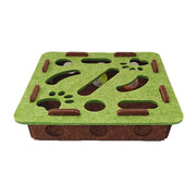 TUXTOOX 2-in-1 Felt Cat Puzzle Scratching Board, Interactive IQ Training Hunting Toy with Rolling Bell Ball, Indoor Cat Enrichment Boredom Relief Scratch Play Board for Single & Multi Cats