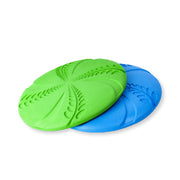 TUXTOOX Soft Rubber Dog Flying Disc, Floating Waterproof Frisbee Toy, Stable Flight Interactive Fetch Training Toy, Durable Safe Teeth-Friendly Outdoor Water Play Toy for Small Medium Large Dogs
