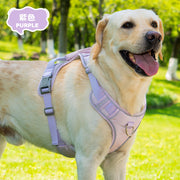 TUXTOOX Dog Harness with Mini Backpack, Waterproof Reflective Adjustable Pet Vest for Small Medium Large Dogs Outdoor Walking Hiking Travel