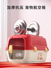 TUXTOOX Hard-Sided Pet Carrier for Cats & Small Dogs Portable Hard Shell Kennel for Car Travel, Vet Visits & Indoor Isolation