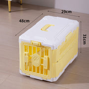 Foldable Portable Large Size Dog Cat Cage Pet Box Checked In Box Traveling Outbound Car Box Portable Case Pet Supplies