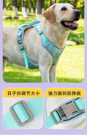 TUXTOOX Dog Harness with Mini Backpack, Waterproof Reflective Adjustable Pet Vest for Small Medium Large Dogs Outdoor Walking Hiking Travel