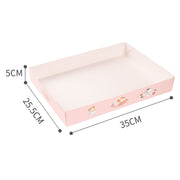 TUXTOOX Disposable Foldable Cat Litter Box, Thickened Waterproof Cardboard Cat Litter Tray, Large Capacity Portable Leak-Proof Cat Toilet, Odor Reduction Travel & Daily Temporary Litter Box for Indoor Cats（Random Pink or Blue）