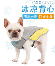 TUXTOOX Summer Dog Cooling Vest, UV Protection Reflective Evaporative Cooling Jacket, Lightweight Adjustable Breathable Pet Cooling Shirt for Small Medium Large Dogs Outdoor Walking Hiking