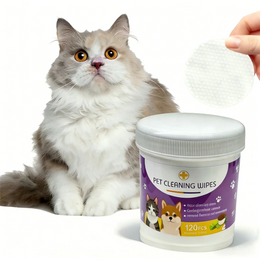 Pet Wipes for Dogs & Cats - Tear Stain, Eye & Ear Care - 120 Wipes in Box