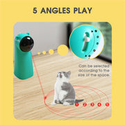 Smart Interactive Cat Toys Handheld Electronic Accessories USB Charging Automatic Funny Cat Robot with LED Laser
