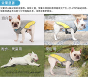 TUXTOOX Summer Dog Cooling Vest, UV Protection Reflective Evaporative Cooling Jacket, Lightweight Adjustable Breathable Pet Cooling Shirt for Small Medium Large Dogs Outdoor Walking Hiking