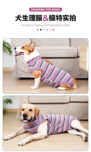 TUXTOOX Dog Recovery Suit, Breathable Anti-Licking Post-Surgery Onesie, Soft Stretch Wound Protective Clothing, Comfortable Cone Alternative with Open Back Design, Washable Recovery Wear for Small Medium Large Dogs