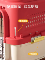 TUXTOOX Hard-Sided Pet Carrier for Cats & Small Dogs Portable Hard Shell Kennel for Car Travel, Vet Visits & Indoor Isolation
