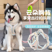 TUXTOOX No Pull Dog Harness, Waterproof Reflective Adjustable Pet Vest with Top Handle, Escape Proof Breathable Pressure Relief Chest Harness for Small Medium Large Dogs Walking Training Hiking