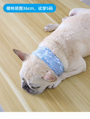 TUXTOOX Reusable Pet Cooling Gel Collar, Adjustable Summer Cooling Bandana Neck Wrap for Dogs & Cats, Long Lasting Ice Gel Cooling Scarf Heat Relief for Outdoor Walking Travel