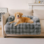 Luxurious Dog Couch Bed Washable Calming Dog Couch Cover Removable Couch Protector for Dogs Cats Waterproof Sofa Bed Pet Bed Mats for Couch Pet Couch Covers for Sofa