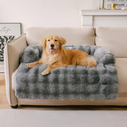 Luxurious Dog Couch Bed Washable Calming Dog Couch Cover Removable Couch Protector for Dogs Cats Waterproof Sofa Bed Pet Bed Mats for Couch Pet Couch Covers for Sofa