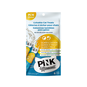 PINK Moments Lickable Cat Food Treat Tuna Chicken Salmon & Chicken 15g×4 | No Artificial Flavor No Gums High Digestibility Cat Snack