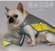TUXTOOX Summer Dog Cooling Vest, UV Protection Reflective Evaporative Cooling Jacket, Lightweight Adjustable Breathable Pet Cooling Shirt for Small Medium Large Dogs Outdoor Walking Hiking