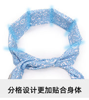 TUXTOOX Reusable Pet Cooling Gel Collar, Adjustable Summer Cooling Bandana Neck Wrap for Dogs & Cats, Long Lasting Ice Gel Cooling Scarf Heat Relief for Outdoor Walking Travel