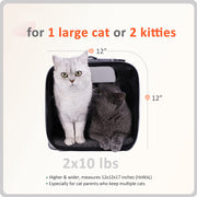 Top Load Pet Carrier for Large and Medium Cats Small Dogs Easy to get cat in Carry Storage, Clean and Escape Proof