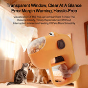 TUXTOOX Pet Freeze-Dried Food Launcher Interactive Treat Dispenser Boredom Relief Puzzle Toy for Dogs Cats No Battery Required