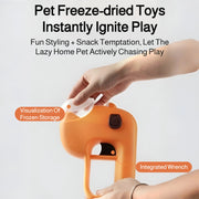 TUXTOOX Pet Freeze-Dried Food Launcher Interactive Treat Dispenser Boredom Relief Puzzle Toy for Dogs Cats No Battery Required