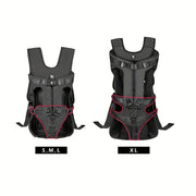 Hands-Free Pet Front Carrier Backpack – Breathable Mesh Carrier with Comfort Padded Straps for Travel, Adjustable Escape-Proof Dog Carrier with Tail Opening