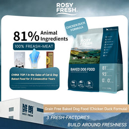 ROSY FRESH Baked All Life Stages Dog Food 2Kg, 81% Animal Ingredients, 90°C Baked, No Meat Meal No Grains