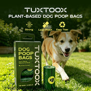 TUXTOOX Eco Plant-Based Biodegradable Dog Poop Bags | Lavender Scent Leakproof