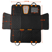 3-Panel Car Seat Extender - Dog Car Seat Cover with Back Seat Extension