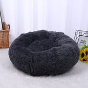 Dog Pet Bed Kennel Round Cat Winter Warm Dog House Sleeping Bag Long Plush Super Soft Pet Bed Puppy Cushion Mat