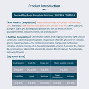 ROSY FRESH Canned Dog Food 170G*4, Complete Nutrition for All Life Stages, Chicken/Beef Flavors