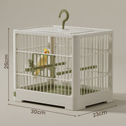 Portable Travel Bird Cage â€?Hanging Small Parrot Cage with Easy Clean Tray for  Lovebirds Budgies Parakeets