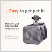 Top Load Pet Carrier for Large and Medium Cats Small Dogs Easy to get cat in Carry Storage, Clean and Escape Proof